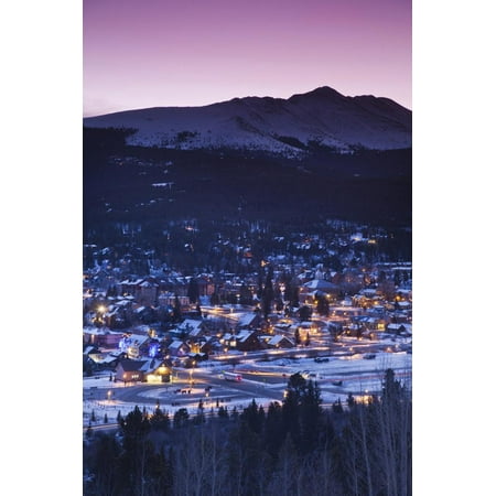 Elevated Town View from Mount Baldy, Breckenridge, Colorado, USA Print Wall Art By Walter
