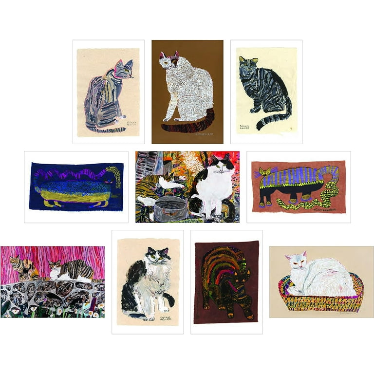 from cat st　10冊 Cat Box: 100 Postcards by 10 Artists, (Hardcover) - Walmart.com