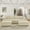 Beige, variant on Vinform 149" Sectional Couch, U-Shaped Sofa with 2 Ottomans for Living Room, 4-Seat, Plush, Gray(No Assembly Required)