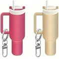 thumbnail image 1 of shiyou-2Pack Mini Tumbler Keychain with Detachable Storage,Mini Cup Keychain, School Bag Key Ring Backpack Charm for Women, 1 of 4