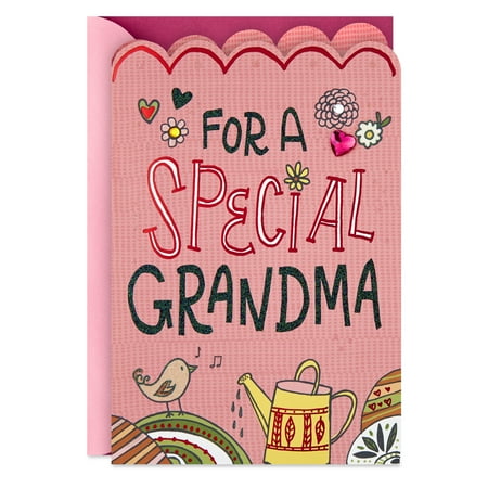 Hallmark Pop Up Mothers Day Card for Grandmother from Kids (3D Honeycomb Heart)
