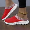 thumbnail image 2 of Women's Slip On Walking Shoes Comfortable for City Exploration Breathable Mesh Knit On Casual Shoes For Women Lightweight Comfortable Flat Loafers For Daily Wear Spring Summer Fall, 2 of 5