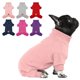 thumbnail image 1 of Pijama para perros con forro polar cyeollo para perros medianos, cálido e invierno, color rosa, XXL, 1 of 6