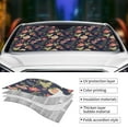 thumbnail image 5 of Fuzoiu Flower Print Car Windshield Sun Shade,Block Uv Rays Sunshade,Foldable Front Window Sun Visor Protector for Car,SUV,Truck-Keep Vehicle Cool-Flower, 5 of 8