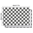 thumbnail image 6 of Gray and White Checkerboard Checkered Pattern Summer Placemats Table Placemats Set Of 4-Linen Kitchen Washable Placemats Table Mats 11.8"x17.7" Non-Slip Heat Resistant, 6 of 6