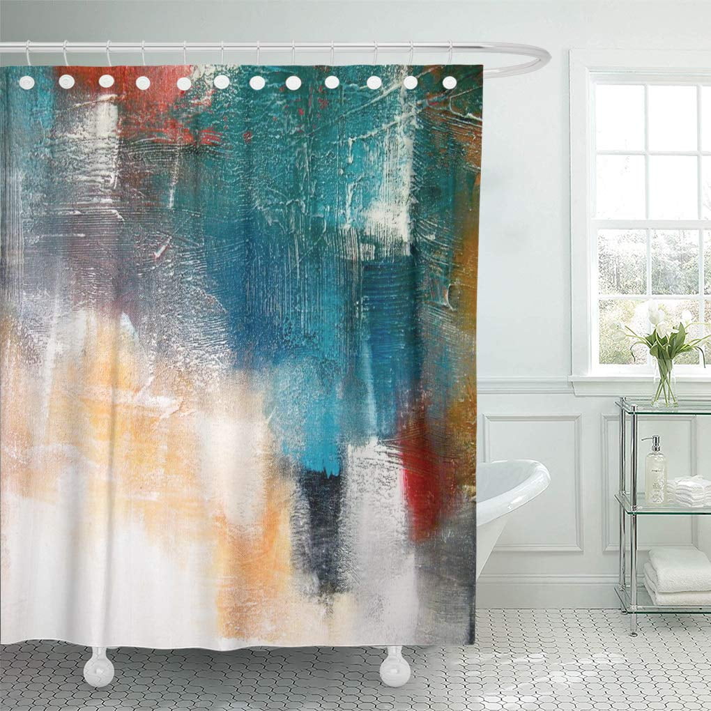 SUTTOM Painted Canvas Texture Colors Shadings Acrylic Painting