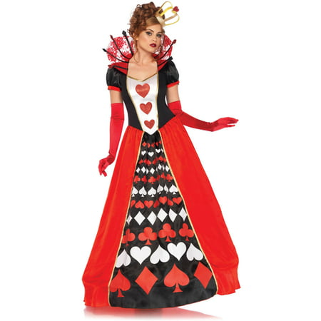 Leg Avenue Women's Wonderland Queen of Hearts Halloween
