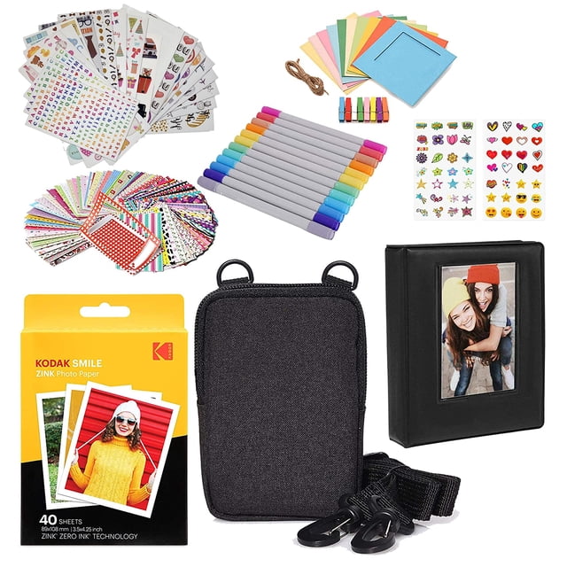 Papel fotográfico Zink Premium Zink de Zink, 3 x 4 unidades (paquete de 40 unidades) y kit