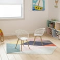 thumbnail image 6 of Jamesdar Kurv Steel and Plastic Mini Chair 2 Piece Set in White & Natural, 6 of 6