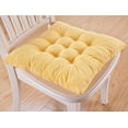 thumbnail image 1 of Nvzi Comfortable & Soft Seat Cushions Kitchen Dining Chair Pad with Ties (Large, Yellow), 1 of 5