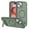 Gray Green+Green, variant on Strong Magnetic & Seamless Stand Designed for iPhone 14 / 13 Case, Compatible with MagSafe, for iPhone 14 / 13 Phone Case, Ultra Slim Frosted Matte Non Slip Drop Protection, Black Black