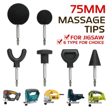2019 6Pcs Massage Head Tips + Extended Rod Kit For Jigsaw WORX Ryobi Makita or Massage Gun
