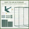 thumbnail image 4 of Crop Cages for Garden Plant, 6.6x3.3x6 Ft Plant Protection Tent with Zippered Door, Raised Bed Cover, Garden Bed Cover with Frame, Wind-Resistant Plant Cages for Outdoor Plants Vegetable Flower, 4 of 9