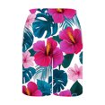 thumbnail image 5 of Miqool Mens Swim Trunks Holiday Hawaiian Floral Beach Shorts Quick Dry Board Shorts Bathing Suit with Pockets, 5 of 5