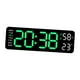 thumbnail image 2 of Reloj de pared digital Macarena Reloj de decoración de pared LED negro, 2 of 8