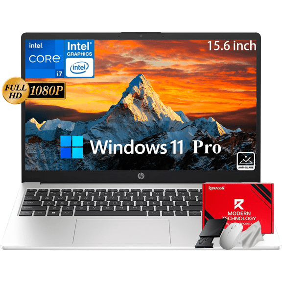 HP 2025 Updated 15.6" 250 G10 FHD Business Laptop, Intel 10 Core i7-1355U, 16GB RAM | 512GB SSD, WiFi 6, Bluetooth 5.3, Windows 11 Pro, Sliver, W/Accessories