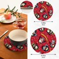 thumbnail image 3 of SKYSONIC Christmas Penguins Candy Pot Holders Trivets, 2 Pcs Heat Resistant Trivets,Happy New Year Cotton Thread Weave Mats for Hot Pads Pans Pot Bowl Teapot for Kitchen Decor, 3 of 7