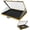 Gold, variant on Trade Show Display Case – 34"x22" Large Aluminum Locking Tabletop Showcase for Trading Cards, Sports Cards, TCG, Jewelry – Lightweight & Portable for Exhibitions, Conventions, and Collectibles,Gold