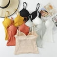 thumbnail image 2 of Women V-Neck Camisole Adjustable Strap Tank Tops with Built in Shelf Bra Padded Vest Tops, 2 of 10