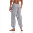 thumbnail image 5 of HKYNLAG Mens Baggy Sweatpants with Pockets Drawstring Elastic Waist Loose Soft Joggers Sweatpants for Workout Running Light Gray 3XL, 5 of 7