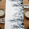 thumbnail image 5 of Table Runners 90 Inches Long Dress Scarves, Blue Teal Eucalyptus Farmhouse Coffee/Dining/Kitchen Table Runner for Living Room, Weeping Botanical Leaf Watercolor 13x90 Inch, 5 of 9