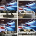 thumbnail image 4 of Peel and Stick Wallpaper Canvas Sport racing car fast driving Modern Art Wall Mural Decor Self Adhesive and Removable 69in x 98in, 4 of 4