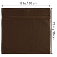 thumbnail image 5 of Utopia Towels 12 Pack Premium Wash Cloths Set, 12 by 12 Inches, 100% Cotton Ring Spun, Highly Absorbent and Soft Feel Washcloths for Bathroom, Spa, Gym, and Face, Dark Brown, 5 of 8