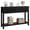 Black, variant on Accreate Fluted Entryway Table with 2 Drawers, Console Table for Entryway, Wooden Sofa Table for Living Room, Foyer
