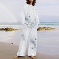 thumbnail image 1 of Blouses pour Femmes, Mode Décontractée Imprimée Manches Longues Col Rond Ensemble Haut et Pantalon, 1 of 5