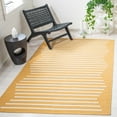 thumbnail image 2 of SAFAVIEH Montauk Amadine Striped Cotton Area Rug, Gold/Ivory, 6' x 9', 2 of 9