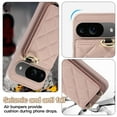 thumbnail image 4 of ELEHOLD Case for Google Pixel 9 Pro XL,Detachable Lanyard Crossbody Leather Wallet Case with Ring Holder & Mirror,Purple, 4 of 9
