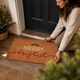 thumbnail image 6 of QISIWOLE Merry Christmas Doormat with Berries Design, 18x30 Inch Indoor Outdoor Xmas Door Mat, Winter Welcome Front Door Mat for Porch Decor Warming Gift, 6 of 6