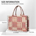 thumbnail image 3 of Large Capacity Tote Bag,Pioneer Flower Floral Print Pattern Handbag Fashion Luxury Tote Bag,15.7"x13"x 5.1" Inches,Laptop Compatible, 3 of 6