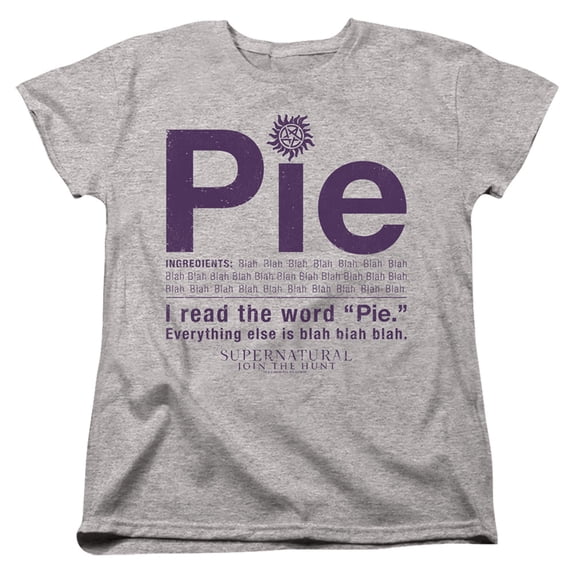 Supernatural - Pie - Women's Short Sleeve Shirt - X-Large