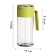 thumbnail image 2 of vnanda Durable Oil Container Large Capacity Food Grade Bpa Oil Pot with Handle Automatic Opening/closing Transparent Olive Oil Dispenser Bottle, 2 of 8