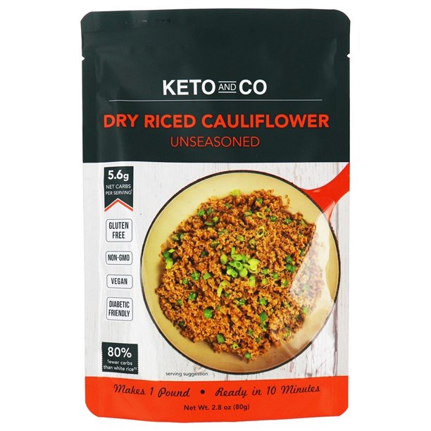 Keto and Co Dry Riced Cauliflower Unseasoned 2.8 oz.