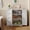 4 Drawer & 2 Door-White, variant on Bathroom Floor Cabinet Wooden Storage Organizer with 4-Drawer & 1 Door, Free-Standing Cupboard for Bathroom Kitchen, White
