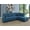 Blue, variant on Ponliving 103.5" 2 Pieces L-Shaped Modern Sectional Sofa with Chaise and Pillows for Living Room Brown Microfiber Right Hand Facing