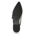 thumbnail image 5 of No Boundaries Women's Faux Leather Strappy Moto Flats, 5 of 5
