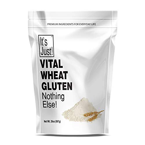 It's Just Vital Wheat Gluten Flour, High Protein, Make Seitan, Low Carb Bread, 20oz