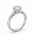 thumbnail image 2 of Dash Jewel 1.1 Ct Round Cut Lab Created Diamond Engagement Ring – 14K White Gold Plated Ring – Heart Prong Solitaire for Women – Romantic Proposal Ring – Gift for Celebrating Moments, 2 of 4