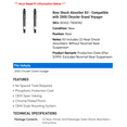 thumbnail image 2 of Rear Shock Absorber Kit - Compatible with 2000 Chrysler Grand Voyager, 2 of 2