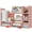 Pink, variant on Desk Shelves Desktop Organizer Shlef - Pink Office Organization For Top Of Organizers And Accessories Corner Bookshelf Table Shelving Small Hutch Decorations