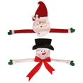 thumbnail image 1 of 2 piezas de adorno para árbol de Navidad con adorno de Papá Noel, adorno para árbol de Navidad de tela, sombrero para árbol de Navidad, adorno para árbol de Navidad, 1 of 5