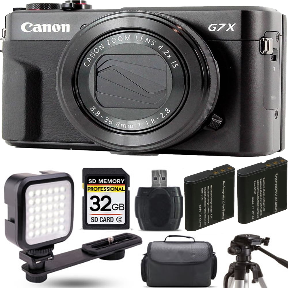 Canon PowerShot G7 X Mark II Camera + 1 Yr Warranty + Flash - 64GB