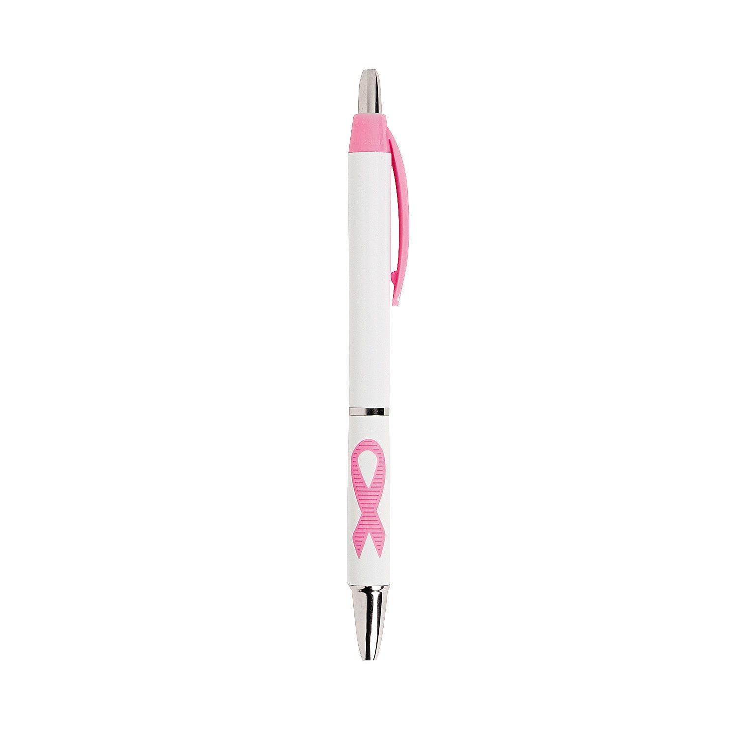 Pink Ribbon Grip Pens - Stationery - 24 Pieces