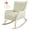Creamy White, variant on Nursery Rocking Chair Cover with Non-Slip Foam Strips Stretch Glider Armchair Slipcover for Baby Room Off-White
