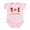 Petal Pink, variant on CafePress - Vintage Canada Infant Bodysuit - Baby Light Bodysuit, Size Newborn - 24 Months