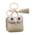 thumbnail image 2 of YYKihy Multipurpose Cute Mini Bag Keychain Leather Owl Tassel Keychain Owl Coi N Purse Keychain, 2 of 9