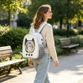 thumbnail image 2 of Cat Carrier Backpack, Pet Carrier Backpack Front Pack for Cat Puppy Dog Carrier Backpack Bag Space Capsule, Pet Carrier for Travel Hiking Camping White, 2 of 6